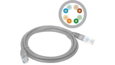 Patchcord UTP A-LAN KKU5SZA20 (RJ45 - RJ45 20m UTP kat. 5e kolor szary)