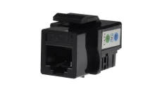 Moduł keystone telefoniczny kat.3 RJ12 6P6C czarny