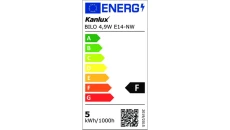 Żarówka LED E14 BILO 4,9W E14-NW 470lm 4000K barwa neutralna 23428