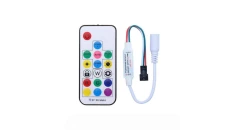 Kontroler sterownik RGB RF IC TM1814b 5-24VDC 17 przycisków max 1024 pikseli Digital