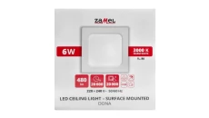 Oprawa sufitowa LED NT kwadratowa DONA barwa biała ciepła typ: LSN-06WK-230 LSU10000076