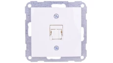 Fiorena Gniazdo komputerowe pojedyncze RJ45 kat.5e białe 22015702