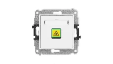 MINI Mechanizm gniazda światłowodowego/optycznego pojedynczego biały mat 25MGOP-1