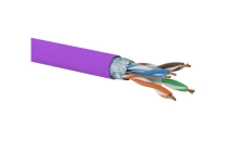 Kabel teleinformatyczny F/UTP kat.6 LSOH Dca (FIOLETOWA powłoka) ALANTEC /500m/