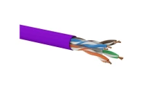 Kabel teleinformatyczny U/UTP kat.6 LSOH Dca (FIOLETOWA powłoka) ALANTEC /500m/