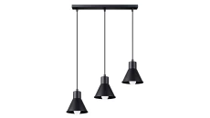 Lampa wisząca TALEJA 3 czarna E27