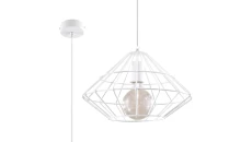 Lampa Wisząca UMBERTO Biała SL.0293 SOLLUX
