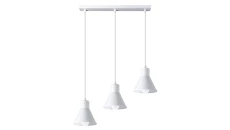 Lampa wisząca TALEJA 3 biała E27
