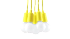 Lampa wisząca DIEGO 5 żółta SL.0580 SOLLUX