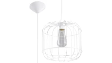 Lampa Wisząca CELTA Biała SL.0295 SOLLUX