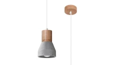 Lampa wisząca QUBIC szara