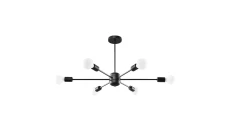 Żyrandol LANGO 6 czarny