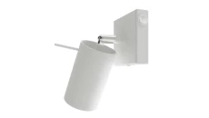 Kinkiet RING biały z włącznikiem