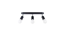 Plafon FORNES 3 czarny