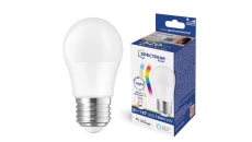 Żarówka LED E27 230V 5W RGBW+CCD+DIMM 520lm Sterowana WiFi i Bluetooth