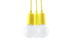 Lampa wisząca DIEGO 3 żółta SL.0579 SOLLUX
