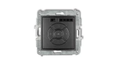 ICON Mechanizm elektronicznego sterownika roletowego (przycisk strefowy) grafitowy 11ISR-5