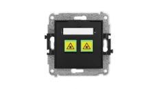 ICON Mechanizm gniazda światłowodowego/optycznego podwójnego czarny mat 12IGOP-2