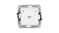 ICON Mechanizm gniazda komputerowego pojedynczego 1xRJ45, kat. 5e, 8-stykowy biały mat 25IGK-1