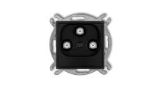 ICON Mechanizm gniazda multimedialnego 3F DATA (UPC) czarny mat 12IGMU