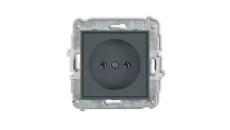 ICON Mechanizm gniazda pojedynczego bez uziemienia 2P (bez przesłon torów prądowych) grafitowy mat 28IGP-1
