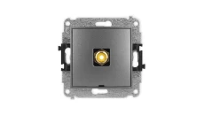 ICON Mechanizm gniazda pojedynczego RCA, bez pola opisowego (typu cinch - żółty, pozłacany) grafitowy 11IGRCABO-1