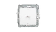 ICON Mechanizm łącznika dwubiegunowego w stylu amerykańskim biały mat 25IWPUS-9