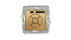 ICON Mechanizm elektronicznego sterownika roletowego (przycisk strefowy) złoty 29ISR-5