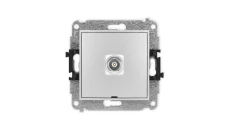 ICON Mechanizm gniazda pojedynczego BNC, bez pola opisowego srebrny metalik 7IGBNCBO-1