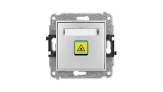 ICON Mechanizm gniazda światłowodowego/optycznego pojedynczego srebrny metalik 7IGOP-1