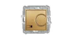 ICON Mechanizm elektronicznego regulatora temperatury z czujnikiem podpodłogowym złoty 29IRT-1