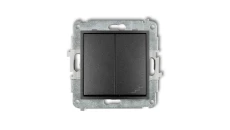 ICON Mechanizm łącznika jednobiegunowego ze schodowym (wspólne zasilanie) grafitowy 11IWP-10.1