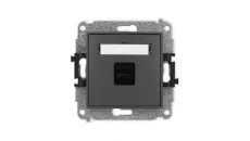ICON Mechanizm gniazda pojedynczego 1xUSB C-C grafitowy mat 28IGUSB-7