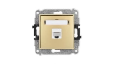 ICON Mechanizm gniazda komputerowego pojedynczego 1xRJ45, kat. 6, 8-stykowy złoty 29IGK-3