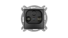 ICON Mechanizm gniazda abonenckiego RTV końcowego w szeregu gniazd przelotowych 6dB grafitowy 11IG6K