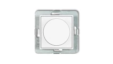 MINI Mechanizm elektronicznego regulatora oświetlenia przyciskowo-obrotowego do lamp LED biały mat 25MRO-2