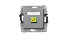 ICON Mechanizm gniazda światłowodowego/optycznego pojedynczego szary mat 27IGOP-1