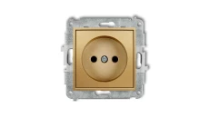 ICON Mechanizm gniazda pojedynczego bez uziemienia 2P (przesłony torów prądowych) złoty 29IGP-1p