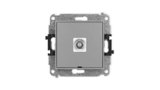 ICON Mechanizm gniazda pojedynczego BNC, bez pola opisowego szary mat 27IGBNCBO-1