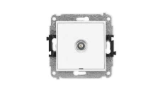 ICON Mechanizm gniazda pojedynczego BNC, bez pola opisowego biały IGBNCBO-1