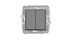 ICON Mechanizm łącznika podwójnego krzyżowego szary mat 27IWP-66