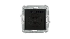 ICON Mechanizm elektronicznego sterownika roletowego (sterowanie lokalne) czarny mat 12ISR-1