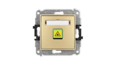 ICON Mechanizm gniazda światłowodowego/optycznego pojedynczego złoty 29IGOP-1