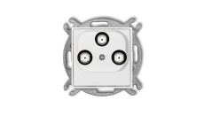 ICON Mechanizm gniazda multimedialnego 3F DATA (UPC) biały mat 25IGMU