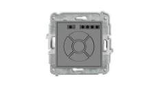ICON Mechanizm elektronicznego sterownika roletowego (ster. lokalne i pilotem, ster. strefą i podstrefą) szary mat 27ISR-4