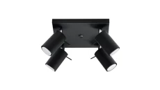 Plafon RING 4 Czarny SL.0094 SOLLUX