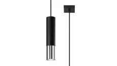 Lampa wisząca LOOPEZ 1 czarny/chrom SL.0940 SOLLUX
