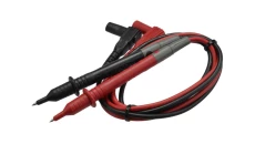 Kable przewody pomiarowe do miernika (wtyk kątowy typu BANAN / Sonda pomiarowa) HQ 2x 0,8m czarny + czerwony T-3033