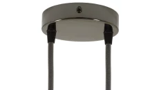 ROZETA DECO 2X METAL CYLINDER CZARNA PER ŁA