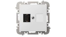 SANTRA gniazdo 1xHDMI bez ramki podtynkowe biały 4191-10